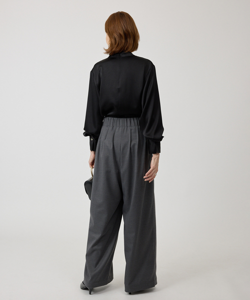 VERMEIL par iena（ヴェルメイユパーイエナ）の「タックドレープブラウス（シャツ/ブラウス・レディース・ブラック/アイボリー・FREE）」の11枚目の写真