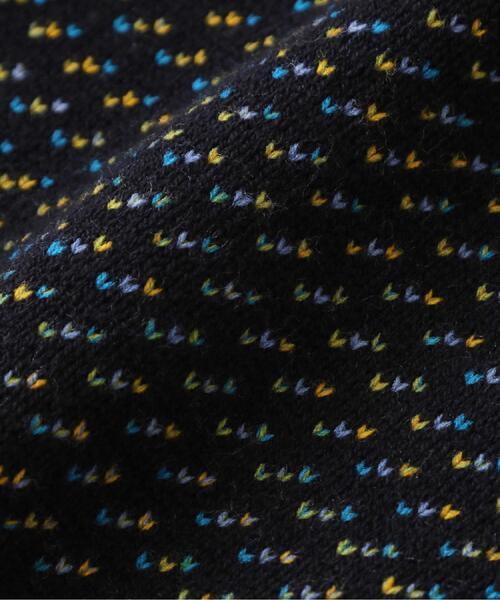 THE SHOP TK （ザ ショップ ティーケー ）の「バーズアイグラデーションニット 洗濯機OK／ユニセックスでおすすめ！（ニット/セーター・メンズ・ネイビー系/ホワイト系3/ブラック系・04/03/02）」の12枚目の写真