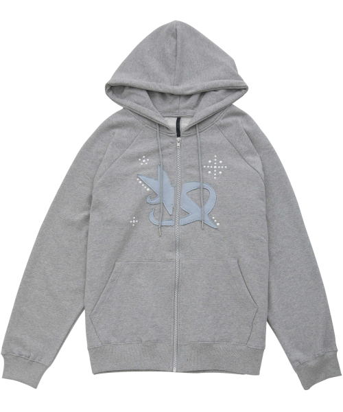 FLAREUP（フレアアップ）の「Milky Way Zip Hoodie (FL-194_Gray)（パーカー・レディース・グレー・1/2）」の5枚目の写真