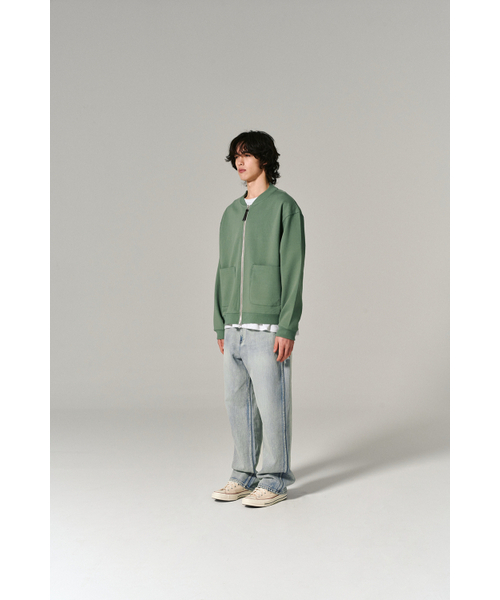 HISHANDER（ヒズハンダー）の「C-2 JACKET SAGE GREEN（スタジャン・メンズ・その他・2/3/1）」の6枚目の写真