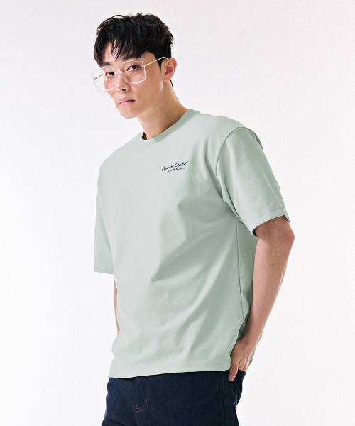 CHASECULT(チェイスカルト)の「男性モダンレタリング半袖Tシャツ-DBRK5815D0S(Tシャツ/カットソー・メンズ・ミント・100/95/105/110)」の2枚目の写真