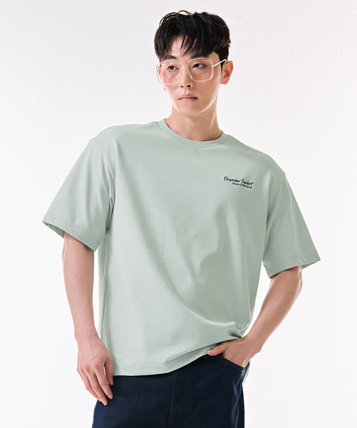 CHASECULT(チェイスカルト)の「男性モダンレタリング半袖Tシャツ-DBRK5815D0S(Tシャツ/カットソー・メンズ・ミント・100/95/105/110)」の3枚目の写真