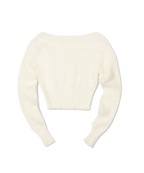 MOAA(モア)の「スクエアネッククロップカーディガン (ホワイト)(カーディガン/ボレロ・レディース・その他・SMALL/MEDIUM)」の3枚目の写真