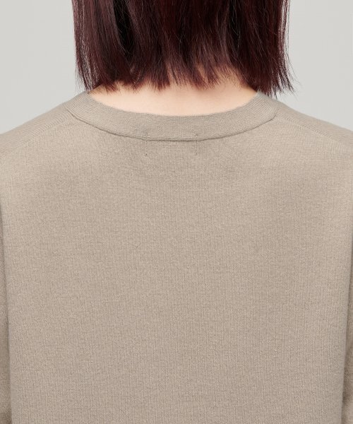 MUSINSA STANDARD WOMAN（ムシンサスタンダードウーマン）の「ウィメンズラムウールカーディガン[ベージュ]（カーディガン/ボレロ・レディース・その他・SMALL/X-SMALL）」の4枚目の写真