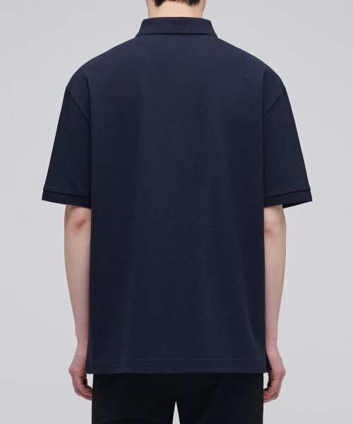 MUSINSA STANDARD（ムシンサスタンダード）の「リラックスフィットピケポロシャツ[ネイビー]（ポロシャツ・メンズ・その他・SMALL/MEDIUM/LARGE/X-LARGE/XX-LARGE）」の2枚目の写真