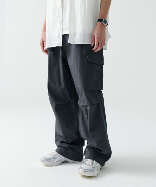 MUSINSA STANDARD（ムシンサスタンダード）の「[シティレジャー] ワイドベルトカーゴパンツ [グレー]（その他パンツ・メンズ・その他・38/40/42/27/29/31/26/28/30/32/34/36）」の2枚目の写真