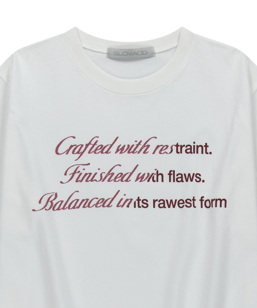 SLOWACID（スローアシッド）の「ハーフアンドハーフ 半袖Tシャツ [レッド]（Tシャツ/カットソー・レディース・その他・X-SMALL/SMALL/MEDIUM/LARGE）」の3枚目の写真