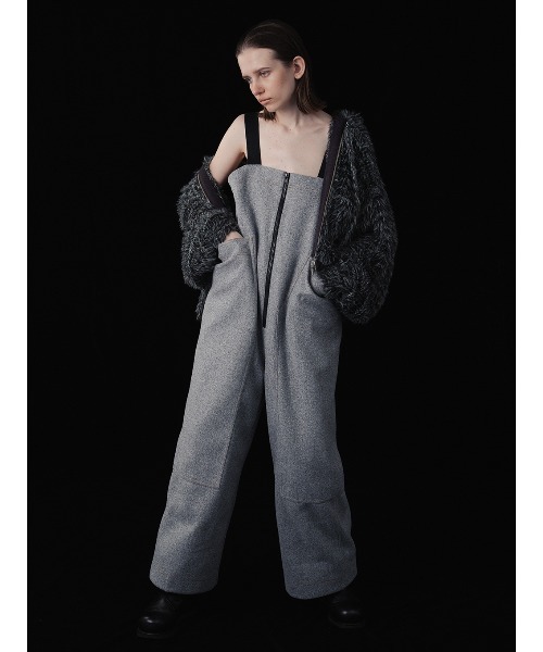 ELCHELE(エルチェレ)の「FUR KNIT ZIP HOODIE(ニット/セーター・レディース・ライトグレー/ブラウン/ブラック・FREE)」の8枚目の写真