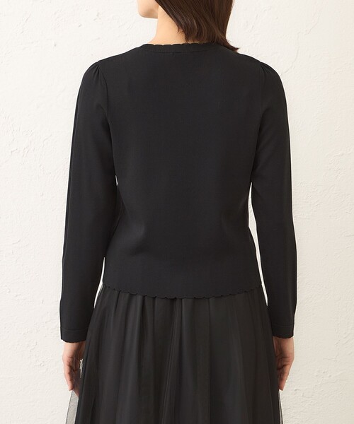 TO BE CHIC(トゥー ビー シック)の「フロントビジュー ニット(ニット/セーター・レディース・ピンク系その他2/ブラック/オフホワイト・40/42)」の10枚目の写真