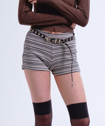 HOTFIX SLIM STRIPE SHORTS GRAY