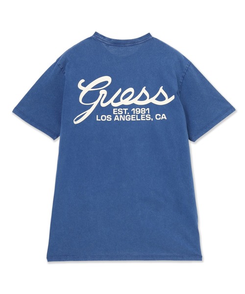 Guess（ゲス）の「Short Sleeves Bsc Script Logo Tee Tシャツ（Tシャツ/カットソー・メンズ・ネイビー/ブルー/ブラック/ホワイト・MEDIUM/LARGE/X-LARGE/SMALL）」の10枚目の写真
