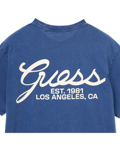 Guess（ゲス）の「Short Sleeves Bsc Script Logo Tee Tシャツ（Tシャツ/カットソー・メンズ・ネイビー/ブルー/ブラック/ホワイト・MEDIUM/LARGE/X-LARGE/SMALL）」の16枚目の写真