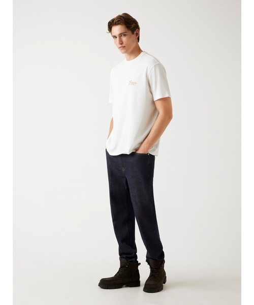 Guess（ゲス）の「Short Sleeves Bsc Script Logo Tee Tシャツ（Tシャツ/カットソー・メンズ・ネイビー/ブルー/ブラック/ホワイト・MEDIUM/LARGE/X-LARGE/SMALL）」の8枚目の写真