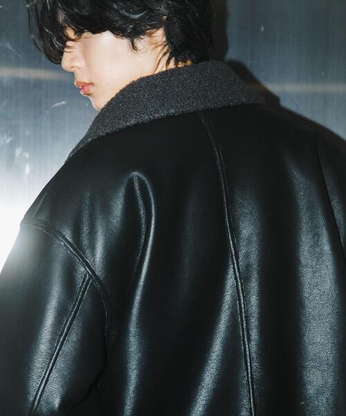 SENSE OF PLACE by URBAN RESEARCH（センスオブプレイスバイアーバンリサーチ）の「アソートボアブルゾン（ブルゾン・メンズ・ブラック/ブラック系その他/グレー・LARGE/MEDIUM）」の7枚目の写真