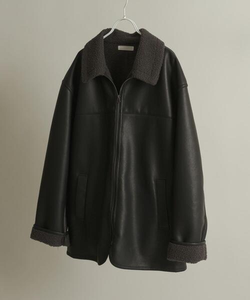 SENSE OF PLACE by URBAN RESEARCH(センスオブプレイスバイアーバンリサーチ)の「アソートボアブルゾン(ブルゾン・メンズ・ブラック/ブラック系その他/グレー・LARGE/MEDIUM)」の12枚目の写真