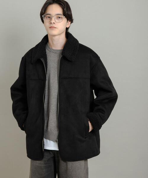 SENSE OF PLACE by URBAN RESEARCH(センスオブプレイスバイアーバンリサーチ)の「アソートボアブルゾン(ブルゾン・メンズ・ブラック/ブラック系その他/グレー・LARGE/MEDIUM)」の9枚目の写真