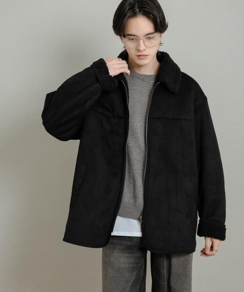 SENSE OF PLACE by URBAN RESEARCH(センスオブプレイスバイアーバンリサーチ)の「アソートボアブルゾン(ブルゾン・メンズ・ブラック/ブラック系その他/グレー・LARGE/MEDIUM)」の8枚目の写真