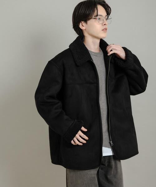 SENSE OF PLACE by URBAN RESEARCH(センスオブプレイスバイアーバンリサーチ)の「アソートボアブルゾン(ブルゾン・メンズ・ブラック/ブラック系その他/グレー・LARGE/MEDIUM)」の18枚目の写真