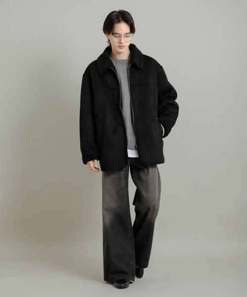 SENSE OF PLACE by URBAN RESEARCH(センスオブプレイスバイアーバンリサーチ)の「アソートボアブルゾン(ブルゾン・メンズ・ブラック/ブラック系その他/グレー・LARGE/MEDIUM)」の16枚目の写真