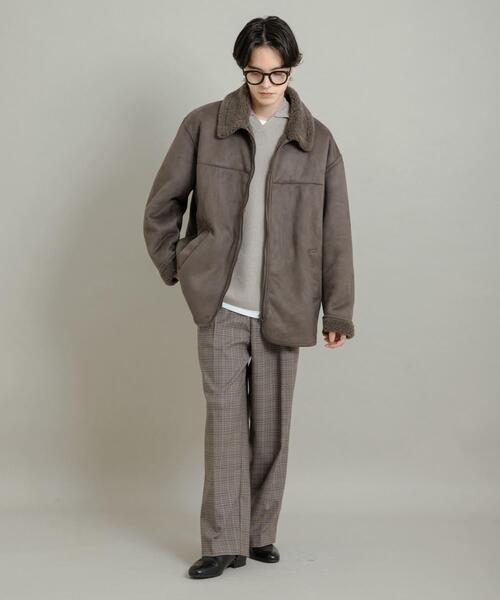 SENSE OF PLACE by URBAN RESEARCH（センスオブプレイスバイアーバンリサーチ）の「アソートボアブルゾン（ブルゾン・メンズ・ブラック/ブラック系その他/グレー・LARGE/MEDIUM）」の20枚目の写真