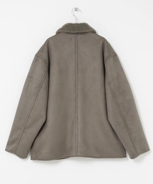 SENSE OF PLACE by URBAN RESEARCH（センスオブプレイスバイアーバンリサーチ）の「アソートボアブルゾン（ブルゾン・メンズ・ブラック/ブラック系その他/グレー・LARGE/MEDIUM）」の14枚目の写真