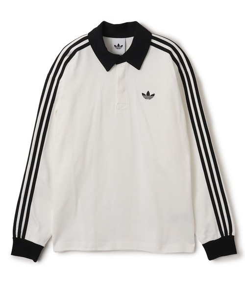 adidas 3-STRIPES RUGBY LONGSLEEVE POLO / アディダス 3 ストライプ