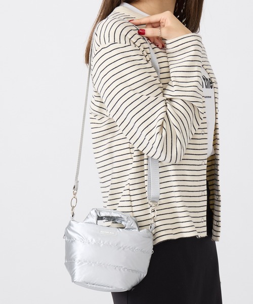 ROOTOTE（ルートート）の「【ROOTOTE】FE.ベビールー.モデレート モダーン-A 3681 3684 ミニトート（トートバッグ・レディース・ベージュ/ブラック/マルチ/アイボリー/ブラック系その他2/シルバー・FREE）」の5枚目の写真