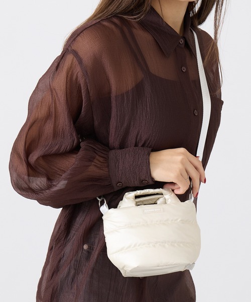 ROOTOTE（ルートート）の「【ROOTOTE】FE.ベビールー.モデレート モダーン-A 3681 3684 ミニトート（トートバッグ・レディース・ベージュ/ブラック/マルチ/アイボリー/ブラック系その他2/シルバー・FREE）」の2枚目の写真