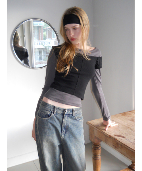 ETMON（エトモン）の「Damaged Washing Denim Pants, Deep Blue（デニムパンツ・レディース・その他・SMALL/MEDIUM）」の2枚目の写真