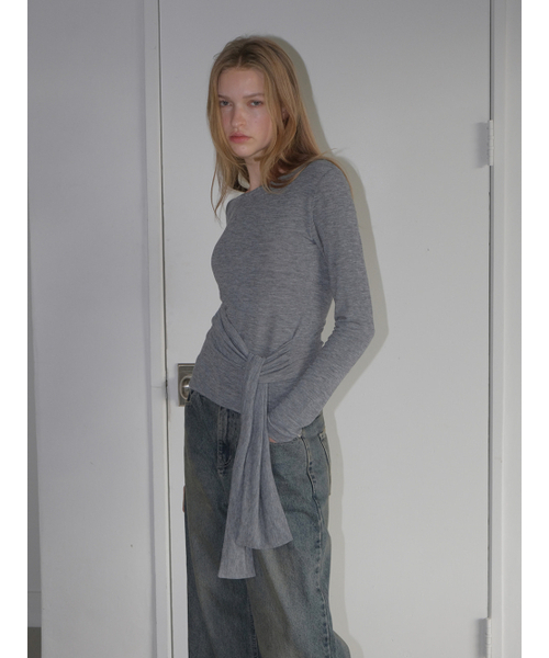 ETMON（エトモン）の「Damaged Washing Denim Pants, Deep Blue（デニムパンツ・レディース・その他・SMALL/MEDIUM）」の3枚目の写真