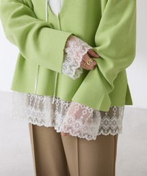 COLLAGE GALLARDAGALANTE | レース切替シャツ(シャツ/ブラウス)