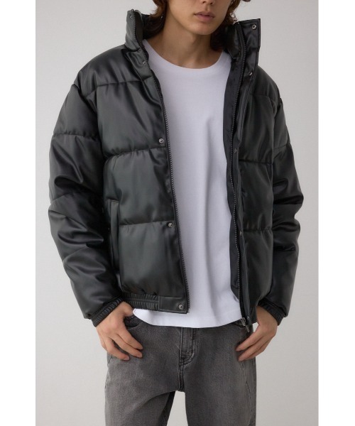 AZUL by moussy(アズールバイマウジー)の「合皮中綿ブルゾン 冬服 秋服(ブルゾン・メンズ・ブラック/ダークブラウン・MEDIUM/LARGE)」の22枚目の写真