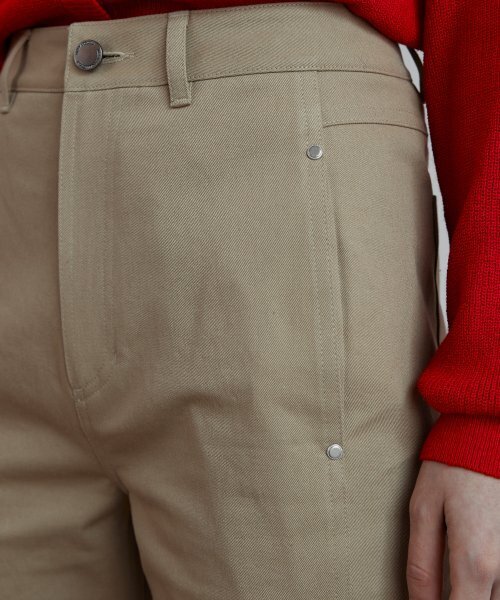 STEP AROUND（ステップアラウンド）の「Front line detail straight cotton pant [BEIGE]（その他パンツ・レディース・その他・MEDIUM/SMALL）」の5枚目の写真