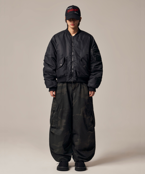 IDWS(アイドンワナセル)の「Plane Shirring Ma-1 Black(ブルゾン・レディース・その他・2/1)」の16枚目の写真