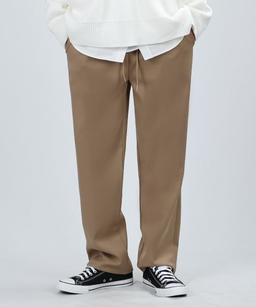 VERYVAIN(ベリベーン)の「WINTER ONE TUCK PANTS (BEIGE)(スラックス・メンズ・その他・LARGE/MEDIUM/SMALL)」の1枚目の写真