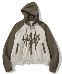 NOT4NERD（ノットフォーナード）の「N4ND Trident Logo Raglan Hood Zip Up - Brown（パーカー）」