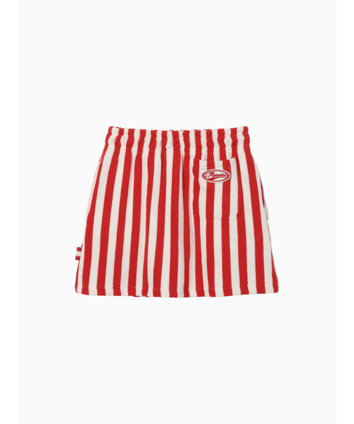 MENASOO（ミナス）の「TERRY SWEAT PANTSKIRT_RED STRIPE ADDITION（スカート・レディース・ストライプ・F）」の5枚目の写真