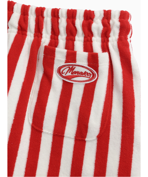 MENASOO（ミナス）の「TERRY SWEAT PANTSKIRT_RED STRIPE ADDITION（スカート・レディース・ストライプ・F）」の8枚目の写真