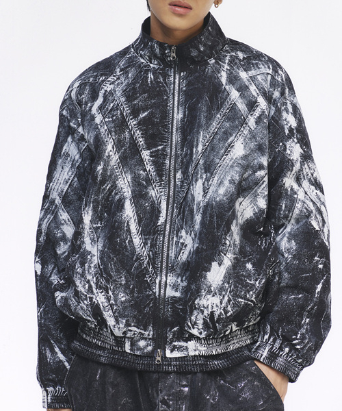 THE GREATEST(ザ グレイテスト)の「Painting Track Jacket Black(ナイロンジャケット・メンズ・その他・FREE)」の2枚目の写真