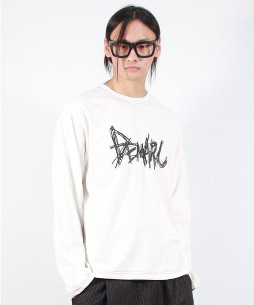 DEMARC(ドゥマーク)の「M GRAFFITI LOGO TEXT BOXY LONG SLEEVE - White(Tシャツ/カットソー・メンズ・その他・MEDIUM/LARGE)」の3枚目の写真