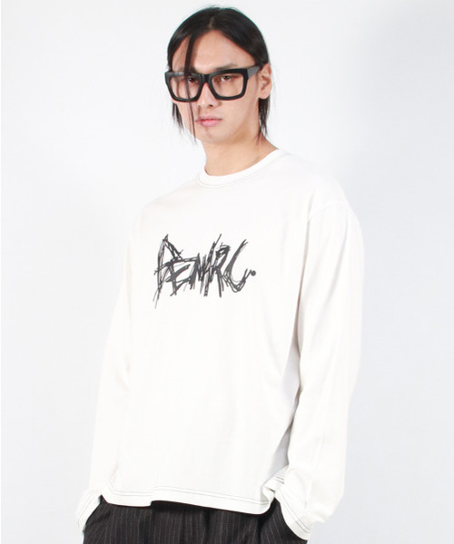 DEMARC(ドゥマーク)の「M GRAFFITI LOGO TEXT BOXY LONG SLEEVE - White(Tシャツ/カットソー・メンズ・その他・MEDIUM/LARGE)」の5枚目の写真