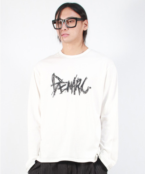 DEMARC(ドゥマーク)の「M GRAFFITI LOGO TEXT BOXY LONG SLEEVE - White(Tシャツ/カットソー・メンズ・その他・MEDIUM/LARGE)」の6枚目の写真