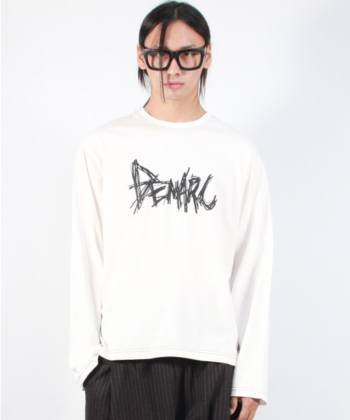 DEMARC(ドゥマーク)の「M GRAFFITI LOGO TEXT BOXY LONG SLEEVE - White(Tシャツ/カットソー・メンズ・その他・MEDIUM/LARGE)」の8枚目の写真