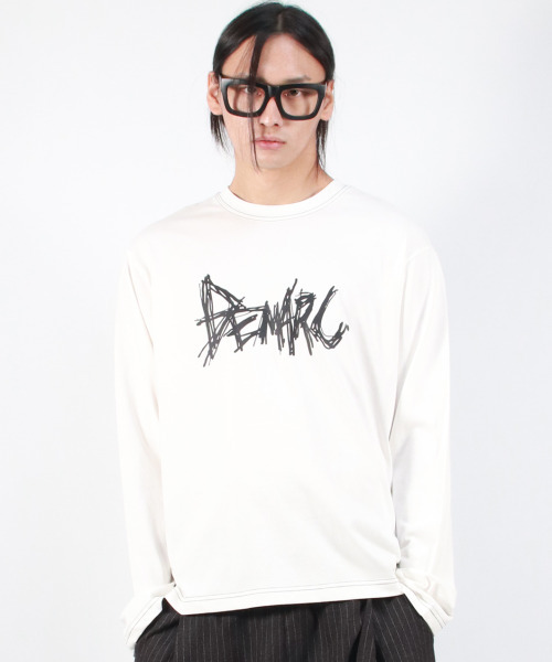 DEMARC(ドゥマーク)の「M GRAFFITI LOGO TEXT BOXY LONG SLEEVE - White(Tシャツ/カットソー・メンズ・その他・MEDIUM/LARGE)」の9枚目の写真
