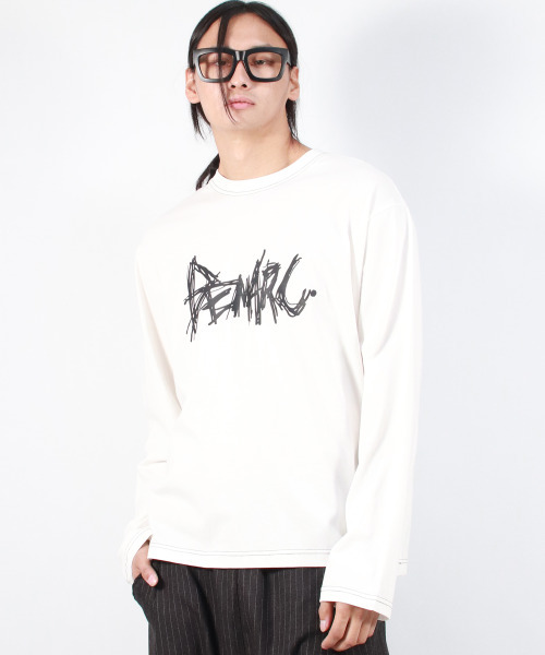 DEMARC(ドゥマーク)の「M GRAFFITI LOGO TEXT BOXY LONG SLEEVE - White(Tシャツ/カットソー・メンズ・その他・MEDIUM/LARGE)」の13枚目の写真