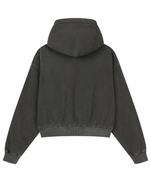 SUNDAY FRUIT MARKET(サンデーフルーツマーケット)の「W) PIGMENT CHERRY HOODIE CHARCOAL(パーカー・レディース・その他・MEDIUM)」の2枚目の写真