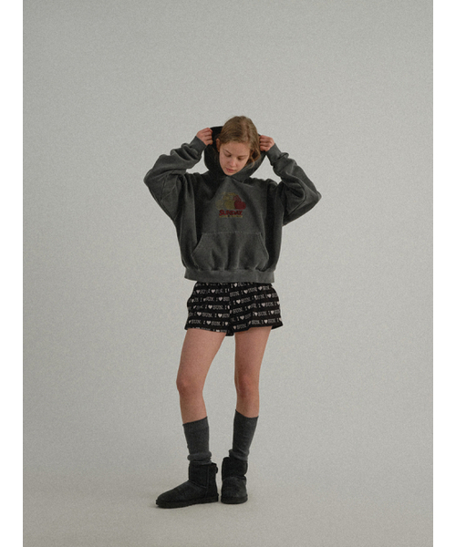 SUNDAY FRUIT MARKET(サンデーフルーツマーケット)の「W) PIGMENT CHERRY HOODIE CHARCOAL(パーカー・レディース・その他・MEDIUM)」の7枚目の写真
