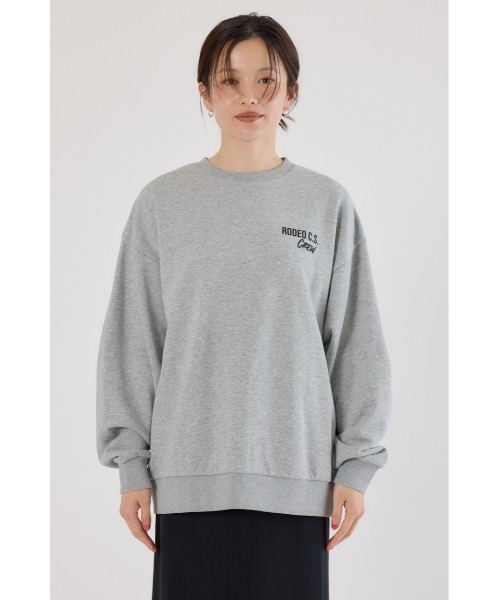 ロデオクラウンズ 新品アニマルフェイクファーアップリケスウェットトップス アニマルフェイクファーアップリケスウェットトップス（スウェット