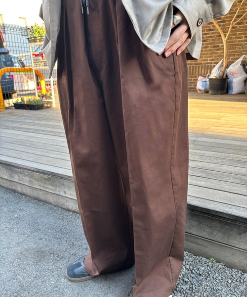 MAISON CLUB(メゾンクラブ)の「【MAISON CLUB】高密度ツータックツイルパンツ(その他パンツ・メンズ・ベージュ/ブラウン/ブラック・XL/M/L)」の9枚目の写真