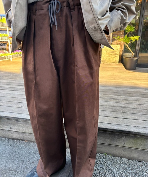 MAISON CLUB(メゾンクラブ)の「【MAISON CLUB】高密度ツータックツイルパンツ(その他パンツ・メンズ・ベージュ/ブラウン/ブラック・XL/M/L)」の8枚目の写真